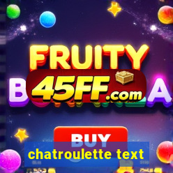 chatroulette text